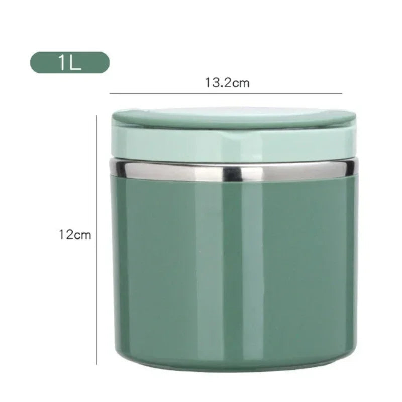 Recipiente térmico para comida de acero inoxidable de 630/1000 ml
