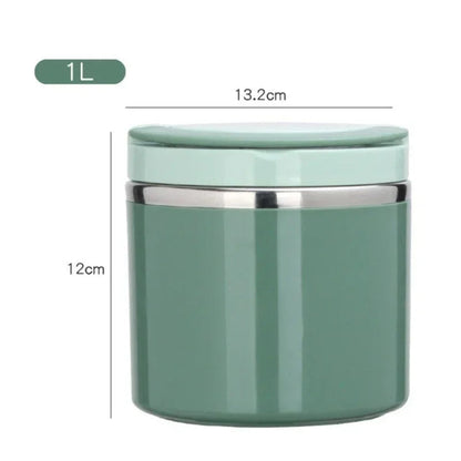 Recipiente térmico para comida de acero inoxidable de 630/1000 ml