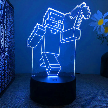 Različite LED lampe likova iz igara - Razigrano osvjetljenje za igrače