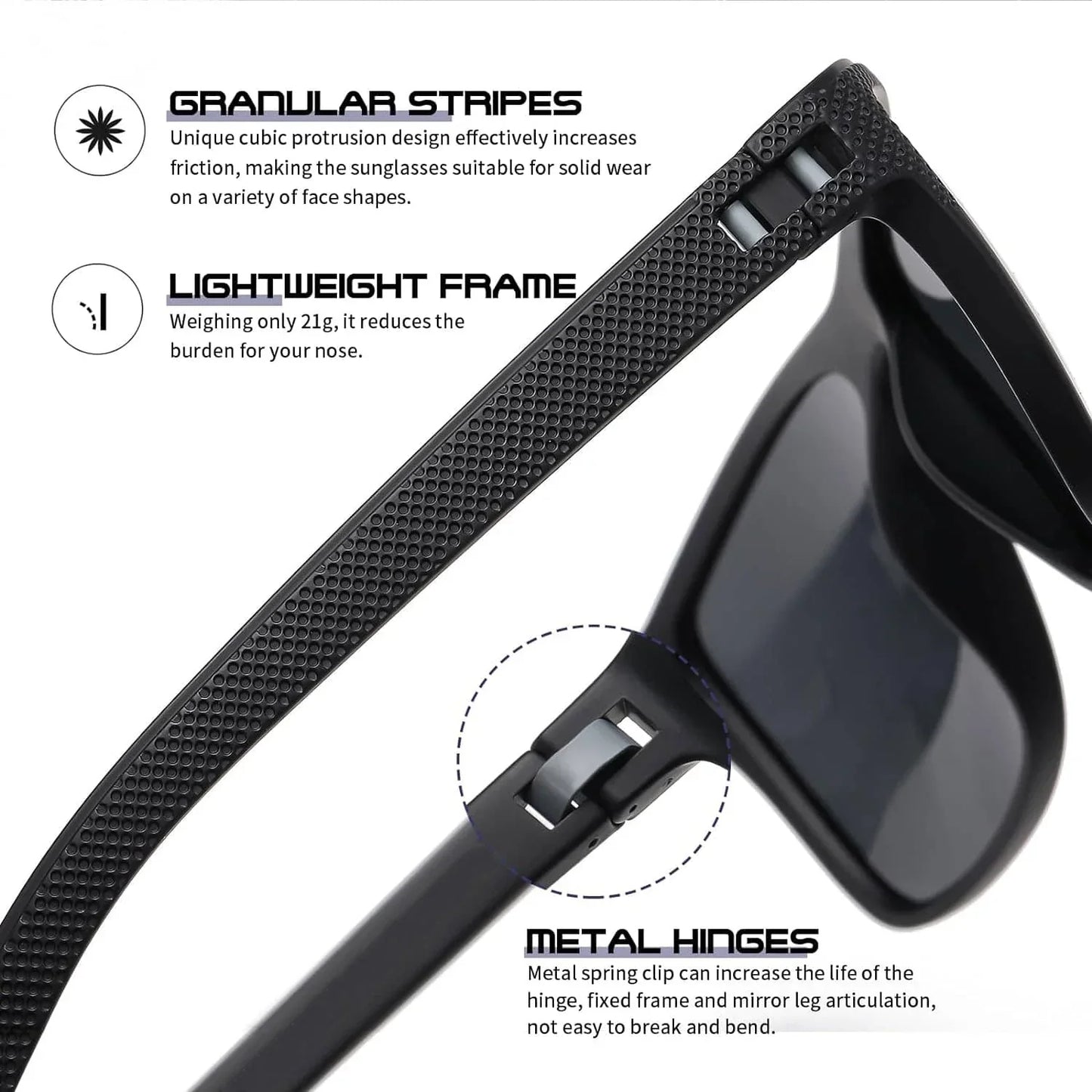 Paquete de 3 gafas de sol polarizadas AquaShield: protegidas y con estilo