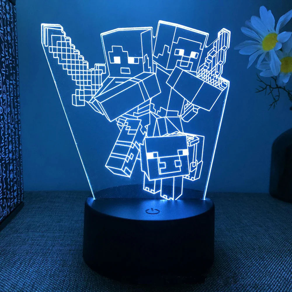 Različite LED lampe likova iz igara - Razigrano osvjetljenje za igrače