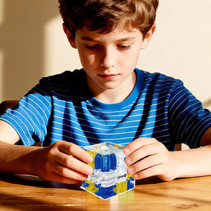 Cubo laberinto 3D con juego de bolas