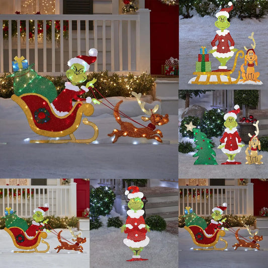 Grinch božićna dekoracija – Vesela vrtna rasvjeta za praznike