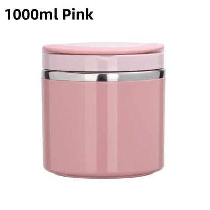 Recipiente térmico para comida de acero inoxidable de 630/1000 ml
