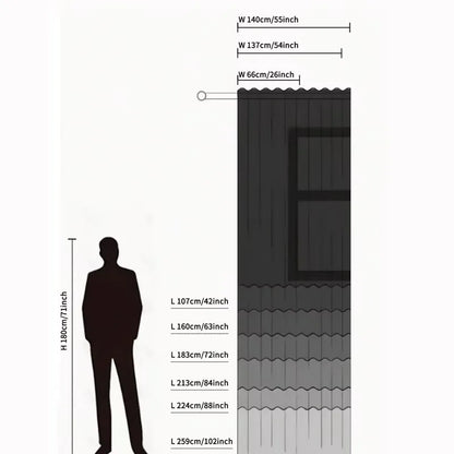 Thermovorhang für Türen mit Verdunkelung