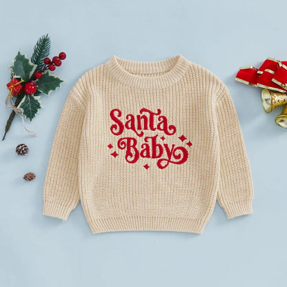 Santa Baby pulover za djecu – Svečana toplina