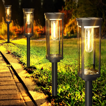 EcoGlow solarna svjetiljka – Otporna na vremenske uvjete vanjska rasvjeta s toplim LED svjetlom