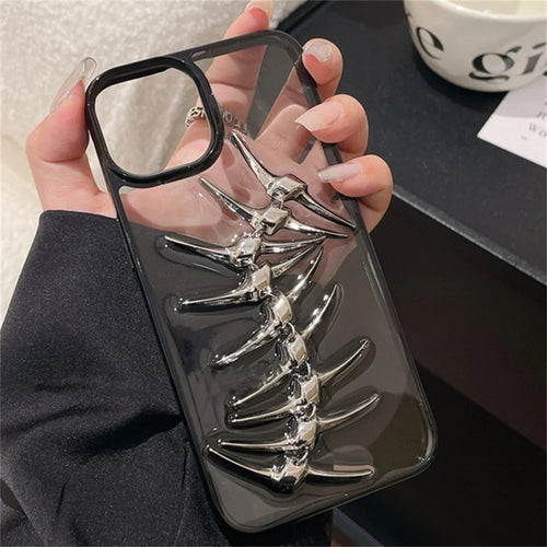 Funda para teléfono con diseño de espiga 3D: robusta y protectora