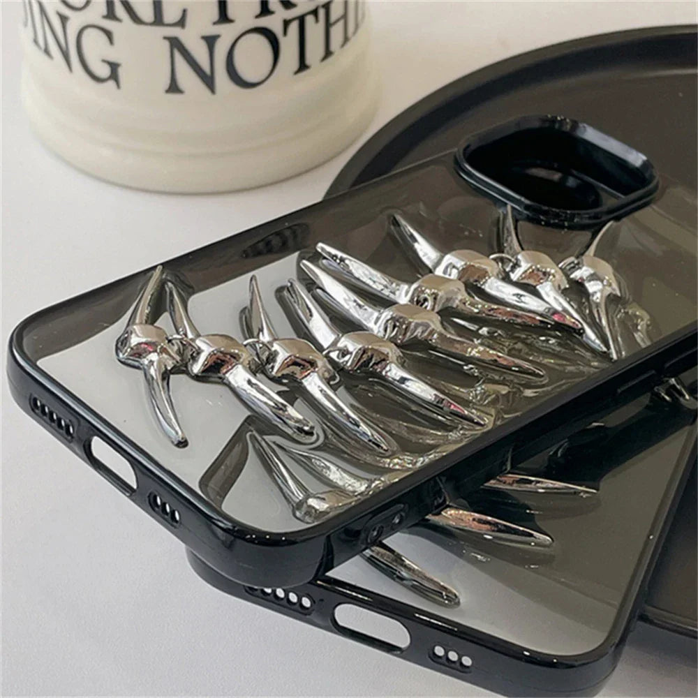 Funda para teléfono con diseño de espiga 3D: robusta y protectora