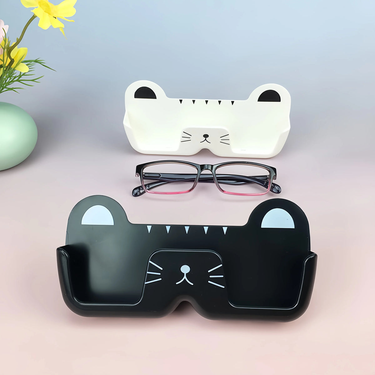 Wandhalter für Brillen im Katzen-Design