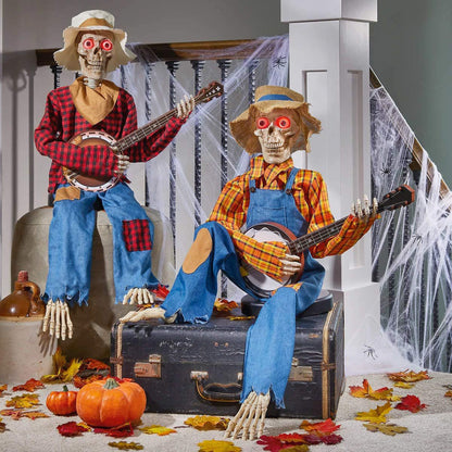 Halloween kostur s banjom – Svjetleća dekoracija sa zvukom