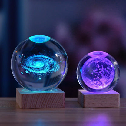 SternenLichter – 3D kristalna dekorativna lampa svemira