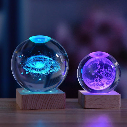 SternenLichter – 3D kristalna dekorativna lampa svemira
