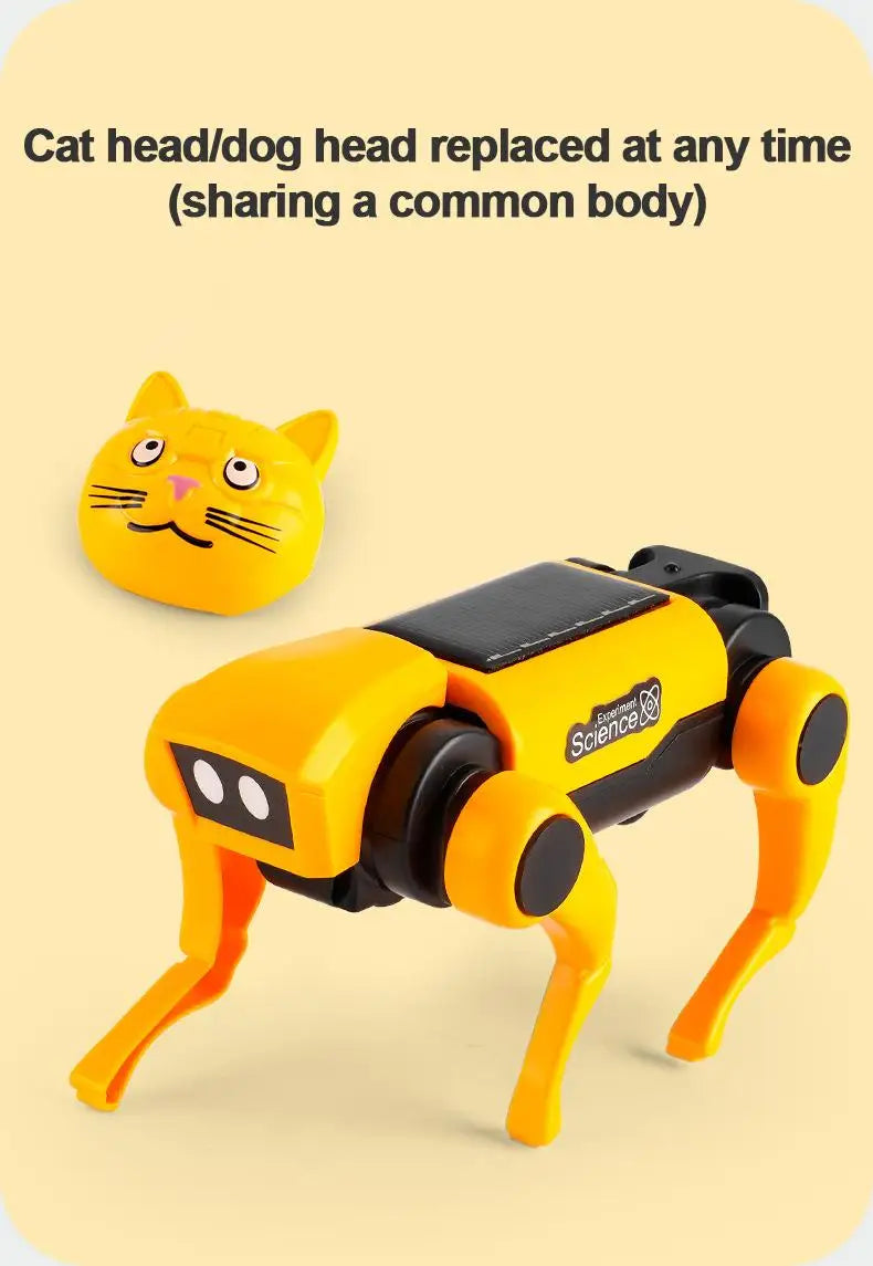 Obrazovni solarni robotski set – 2-u-1 konstruktor za psa i mačku