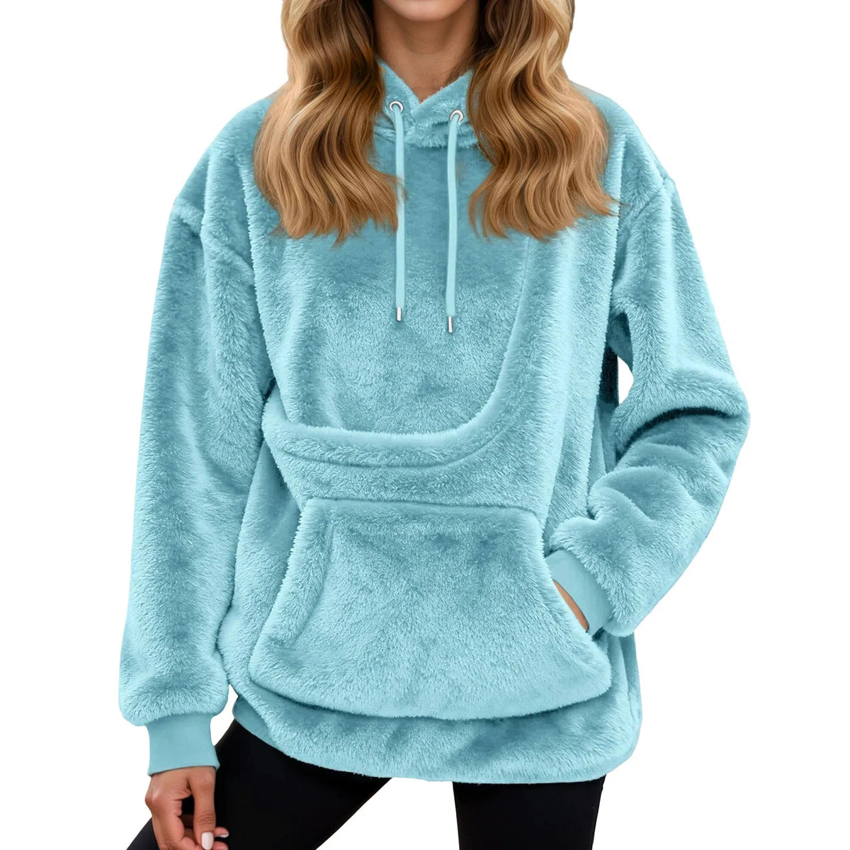 Sudadera con capucha para mujer con bolsillo para mascotas