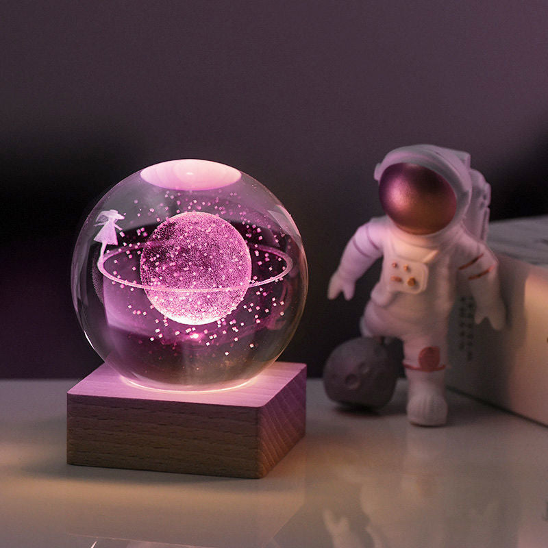 SternenLichter – 3D kristalna dekorativna lampa svemira