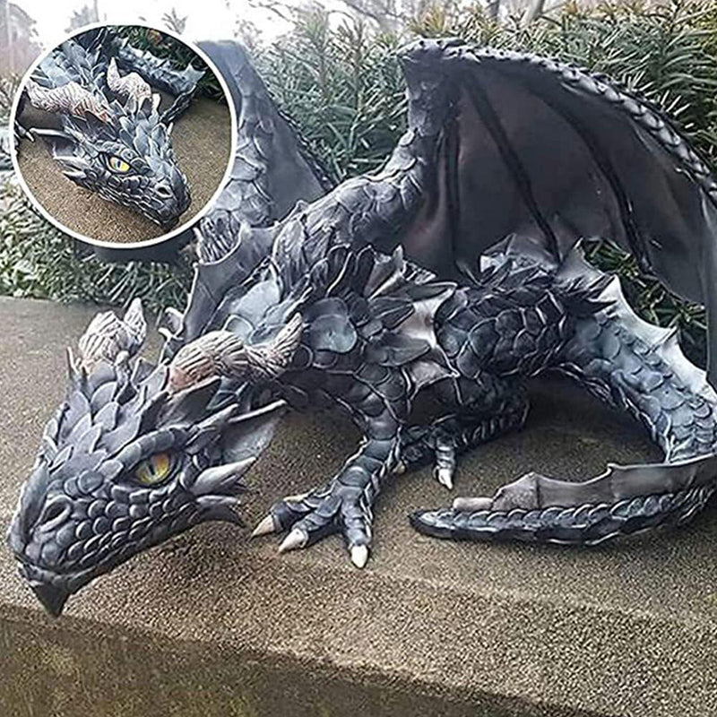 Legendarni sjedeći zmaj – Magična dekoracija za kuću i vrt