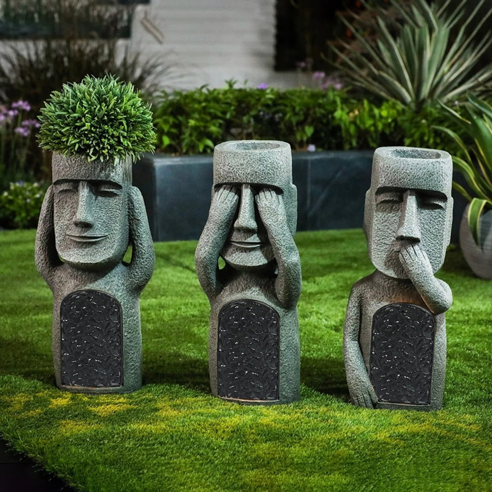 Vrtne figure s karakterom – Set od tri razigrane skulpture