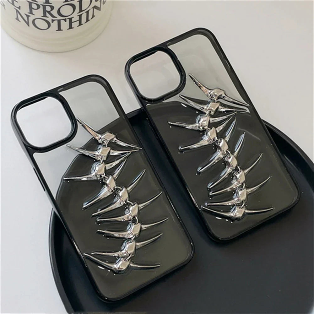 Funda para teléfono con diseño de espiga 3D: robusta y protectora