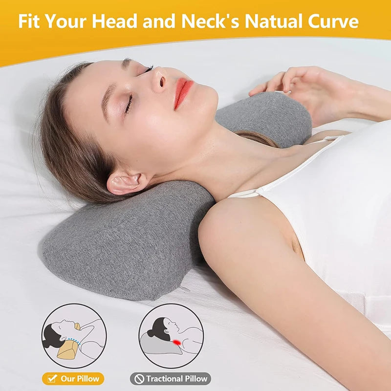 Almohada cervical ergonómica para tumbarse