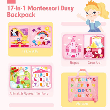 Quadro de atividades Montessori para crianças
