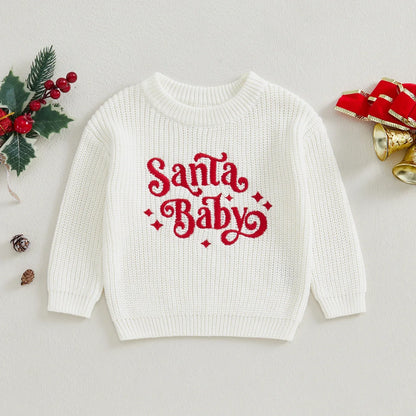 Santa Baby pulover za djecu – Svečana toplina