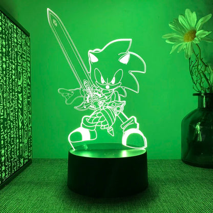 Lâmpada LED Sónica – Iluminação divertida para gamers