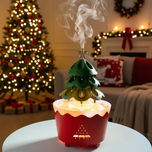 Weihnachtsbaum Aroma-Diffusor mit LED-Licht