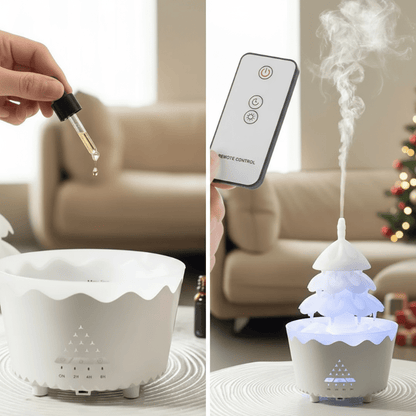 Weihnachtsbaum Aroma-Diffusor mit LED-Licht