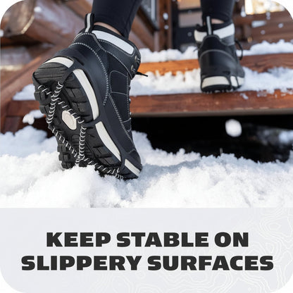 Schuh-Spikes mit Edelstahlspiralen für Eis und Schnee