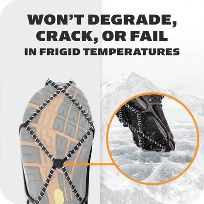 Schuh-Spikes mit Edelstahlspiralen für Eis und Schnee