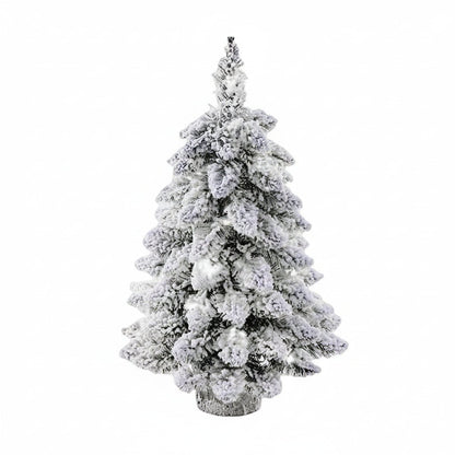 Beleuchteter Mini-Weihnachtsbaum mit Schneeeffekt