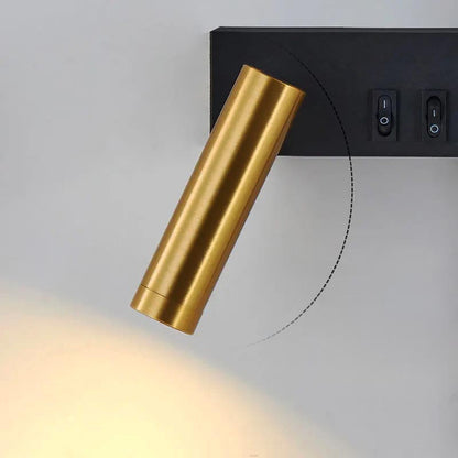 Moderno aplique de parede LED com luz de leitura