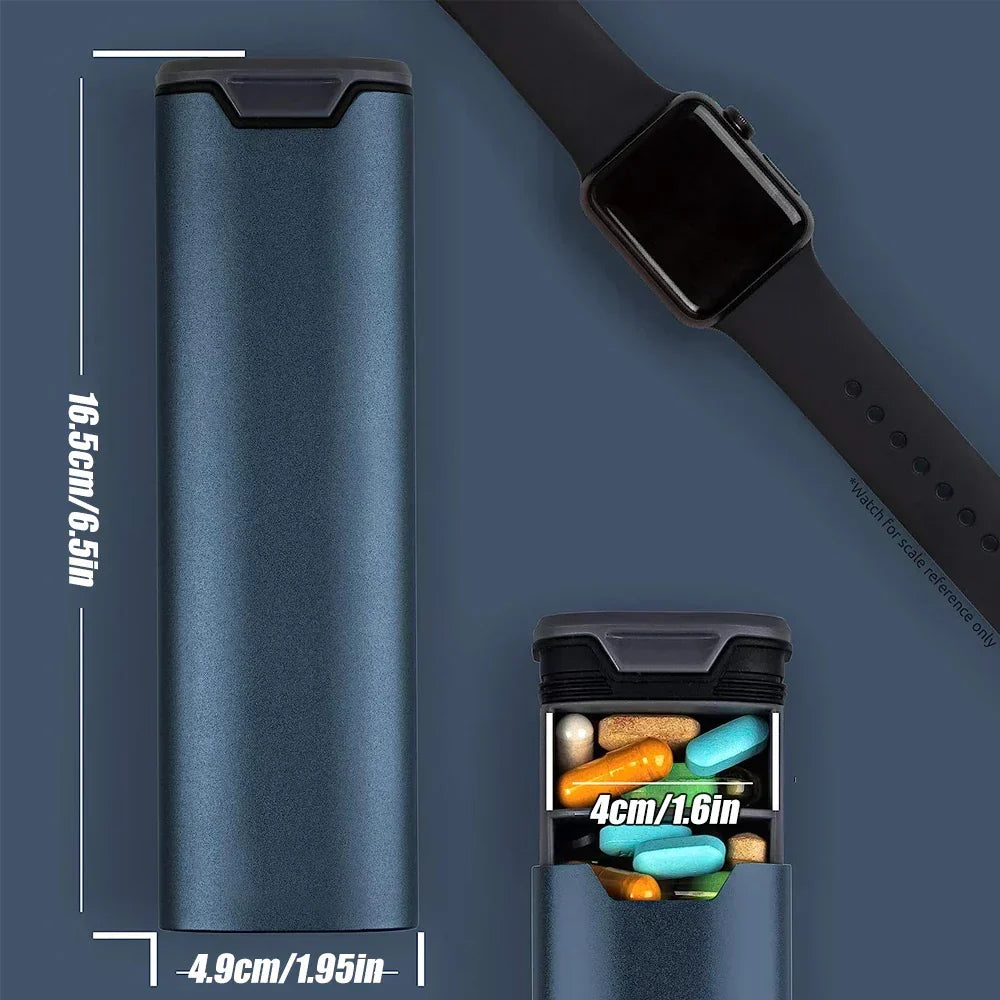 Organizador semanal de pastillas con siete compartimentos