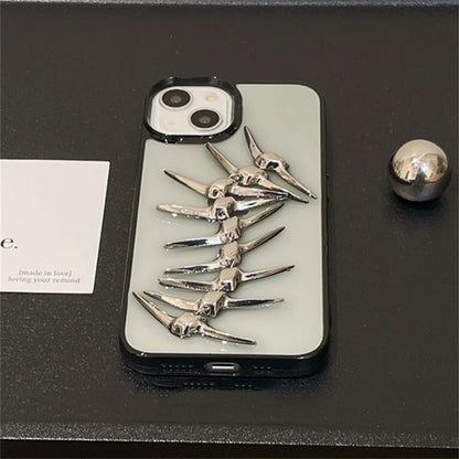 Funda para teléfono con diseño de espiga 3D: robusta y protectora