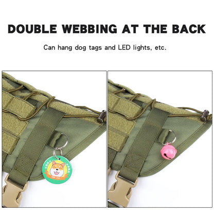 Arnés táctico para perros: robusto y ajustable para perros activos
