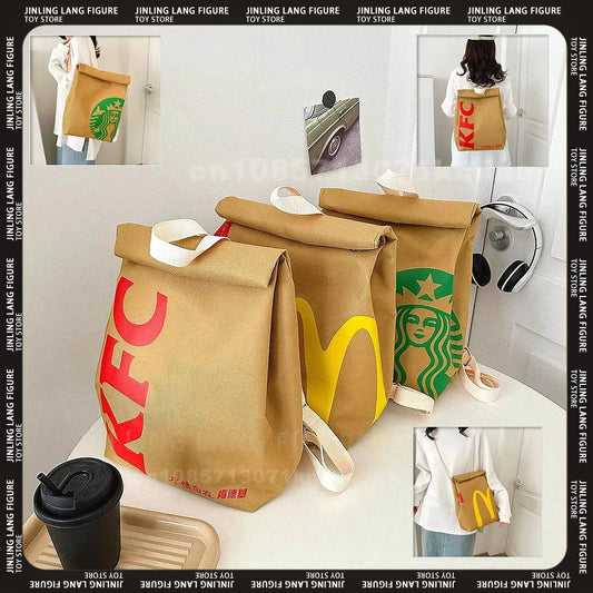 Mochila de comida rápida de moda: un bolso divertido y espacioso para todos