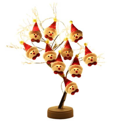 Grinalda luminosa LED com figuras de Natal