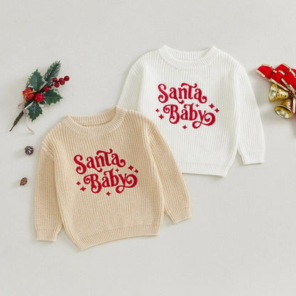 Santa Baby pulover za djecu – Svečana toplina