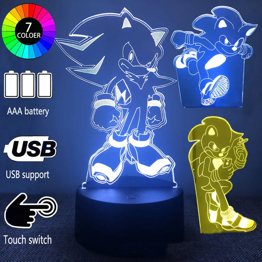 Lâmpada LED Sónica – Iluminação divertida para gamers