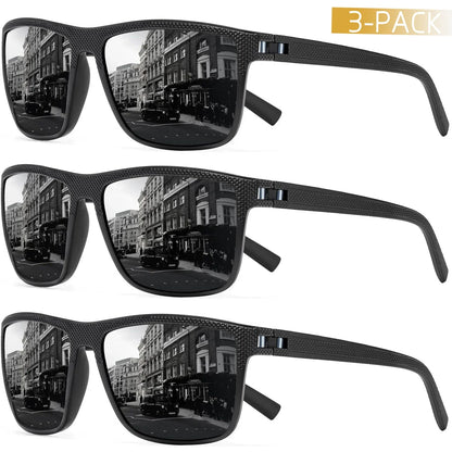 Paquete de 3 gafas de sol polarizadas AquaShield: protegidas y con estilo