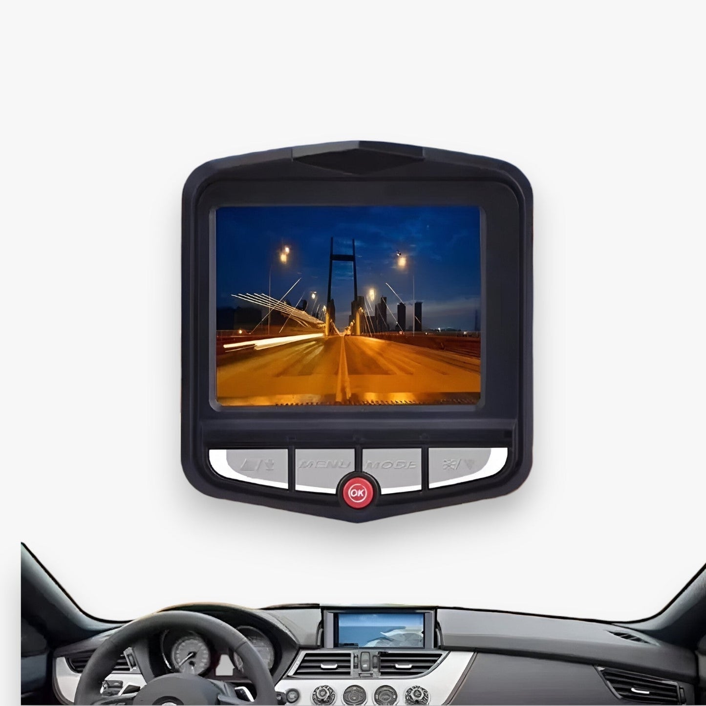 Kompaktna 1080p HD dash kamera – noćni vid s petljanjem snimke