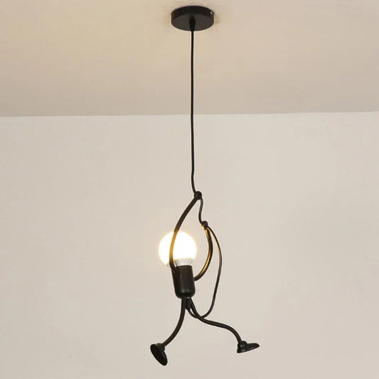 LustraFigur - Lámpara colgante creativa con forma de figura lúdica