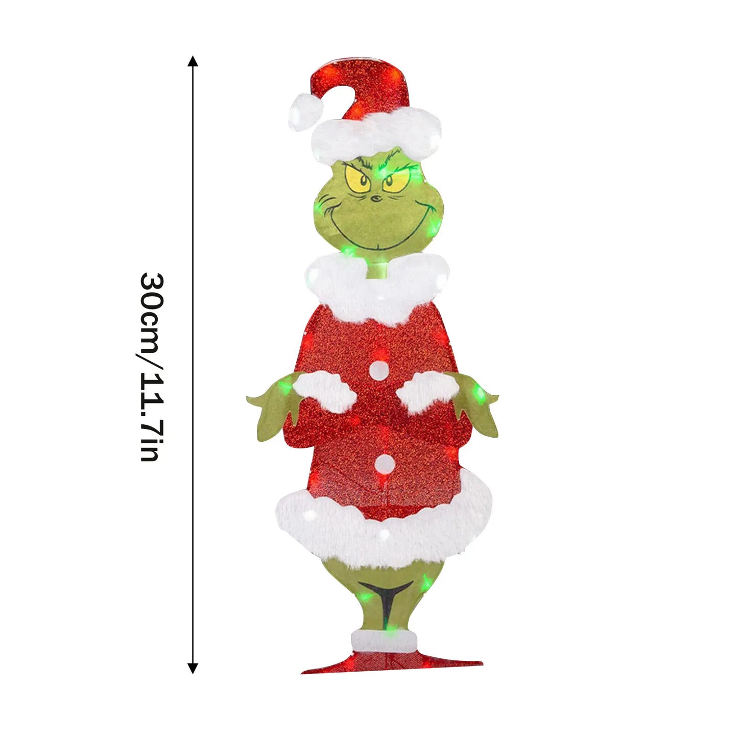 Decorações de Natal do Grinch – Iluminação alegre para o jardim nas festas de fim de ano.