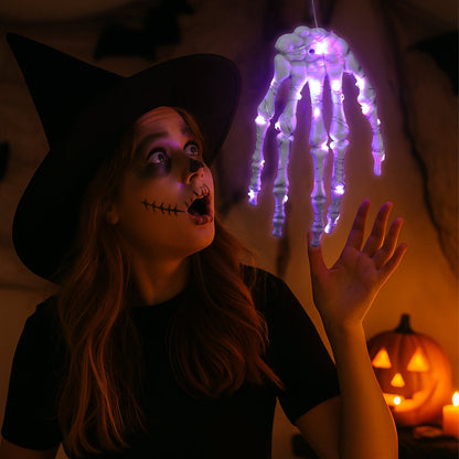 Svjetleća kosturova ruka – Strašna Halloween dekoracija s LED svjetlima