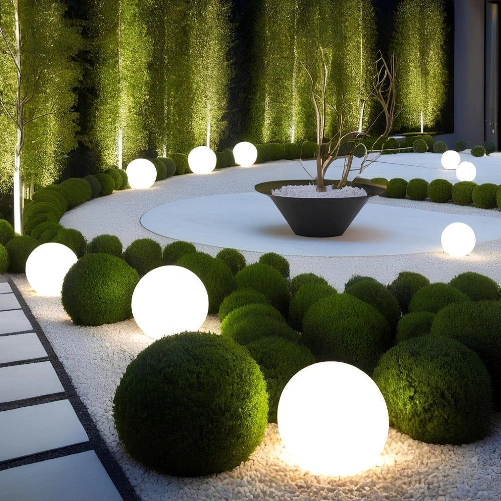 Sferna vrtna lampa s obojenim svjetlom – LED kuglasta lampa za unutarnju i vanjsku upotrebu