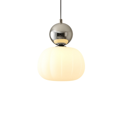 Candeeiro suspenso Art Déco com cúpula redonda