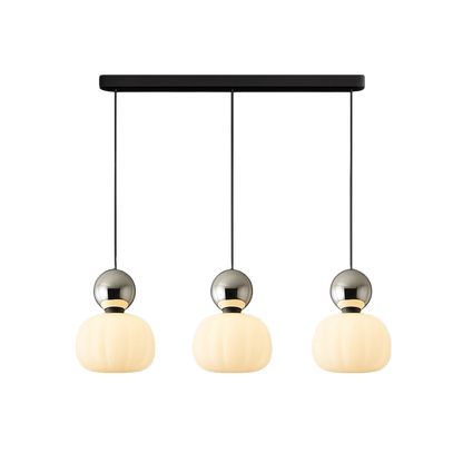 Candeeiro suspenso Art Déco com cúpula redonda