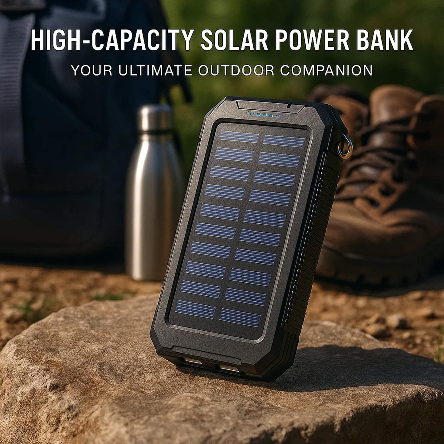 50000mAh solarna powerbanka – Vodootporna, robusna i s baterijskom lampom