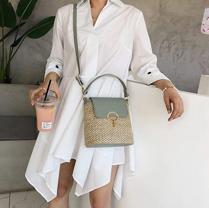Bolso de paja Eva Chic – Natural y elegante